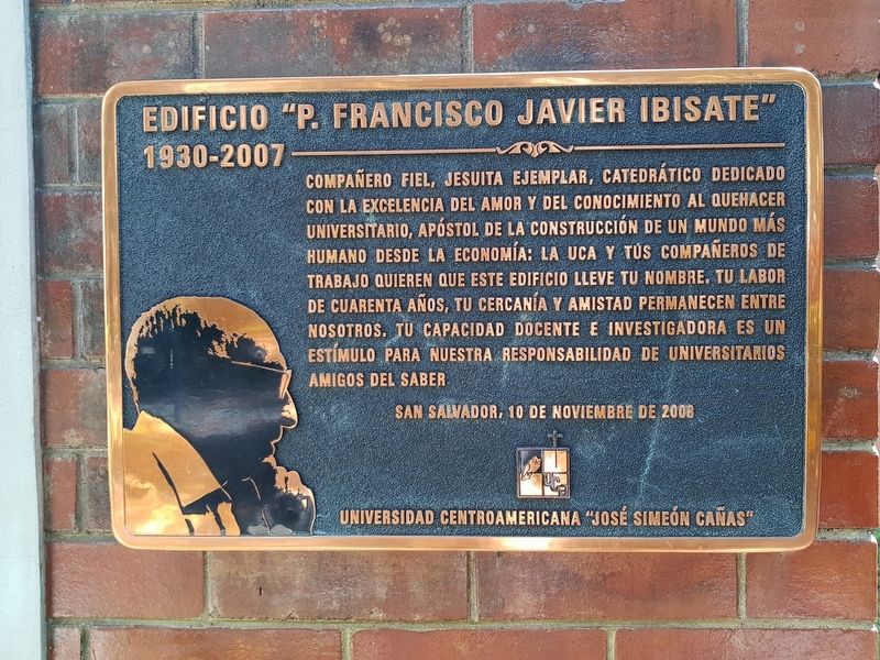The Francisco Javier Ibisate Building Marker image. Click for full size.
