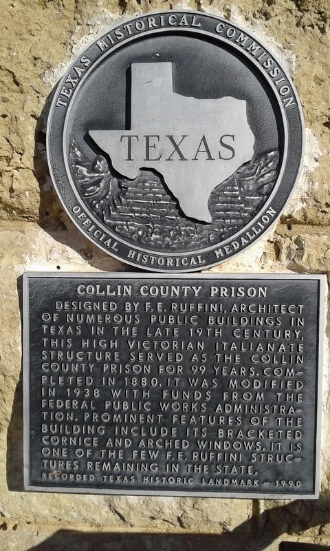 Collin County Prison Marker image. Click for full size.