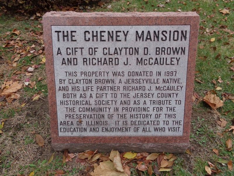 The Red House/Cheney Mansion Marker image. Click for full size.