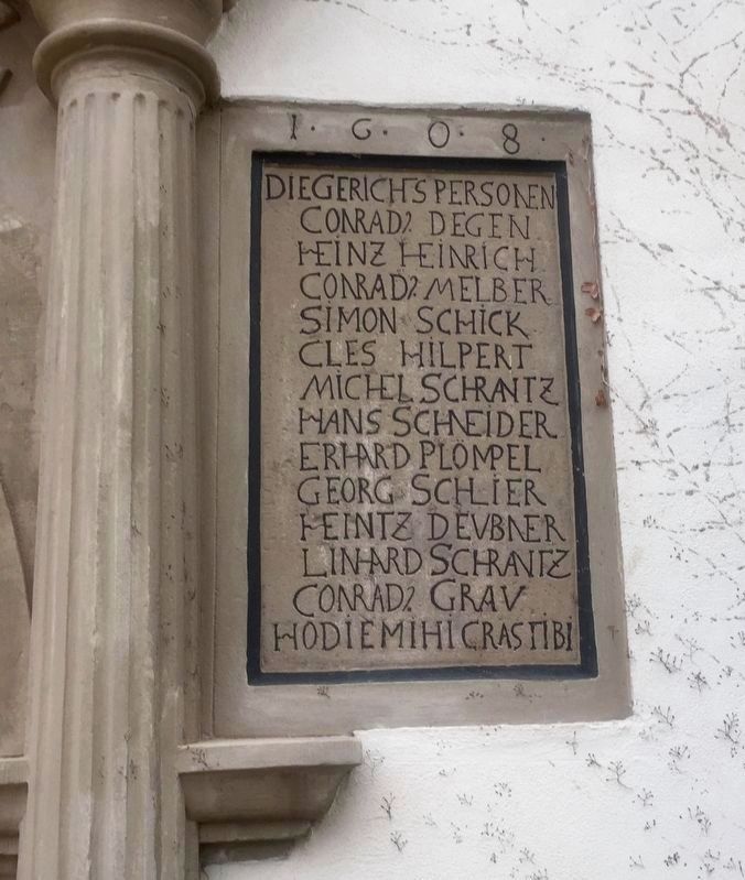 Table with list of church officials in 1608. Click for full size. Table with list of church officials in 1608 image. Click for full size.