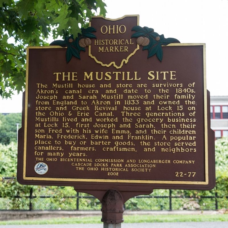 The Mustill Site side of marker image. Click for full size.