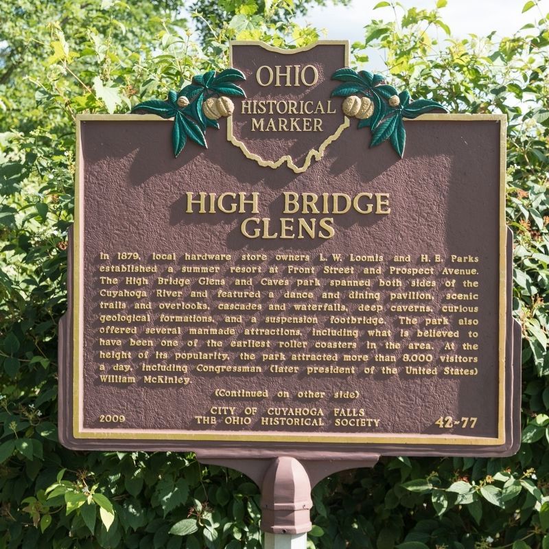 High Bridge Glens Marker, side one image. Click for full size.