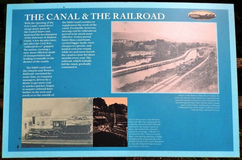 The Canal & the Railroad Marker image. Click for full size.