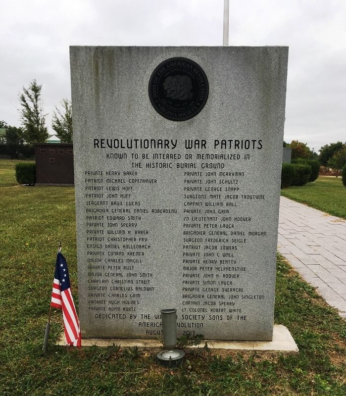 Revolutionary War Patriots Marker. Click for full size. Revolutionary War Patriots Marker image. Click for full size.