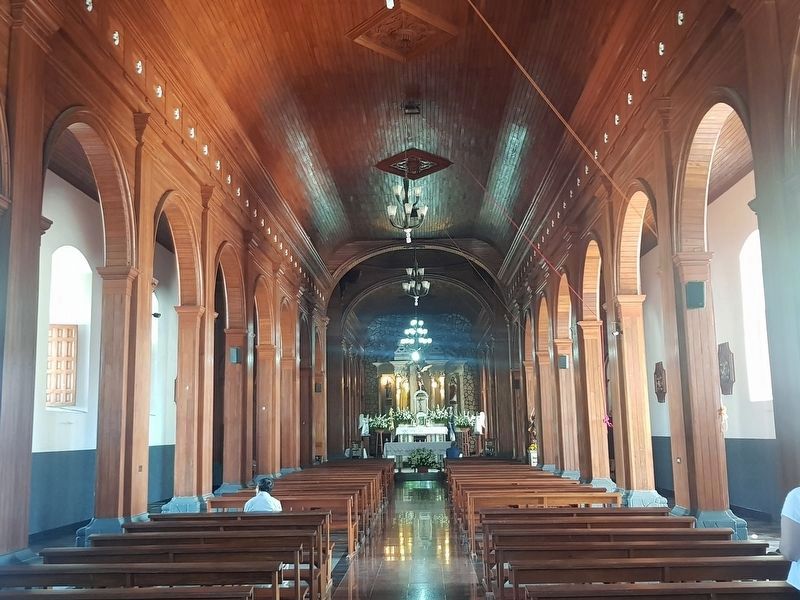 An interior view of the Ilobasco Catholic Church of San Miguel Arcngel image. Click for full size.