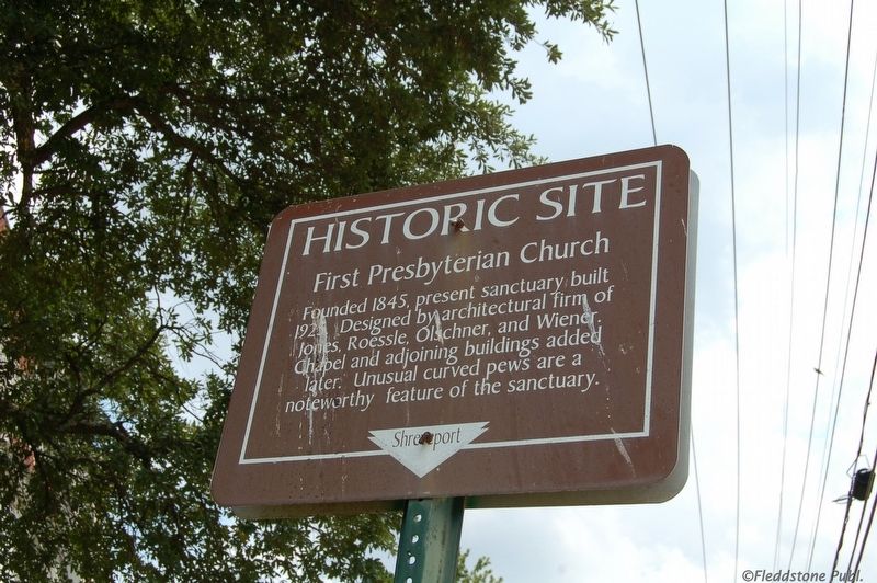 First Presbyterian Church Marker. Click for full size. First Presbyterian Church Marker image. Click for full size.