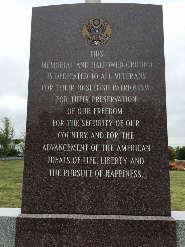 Veterans Memorial. Click for full size. Veterans Memorial image. Click for full size.