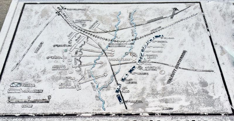 Map of the Battle of Griswoldville. image. Click for full size.