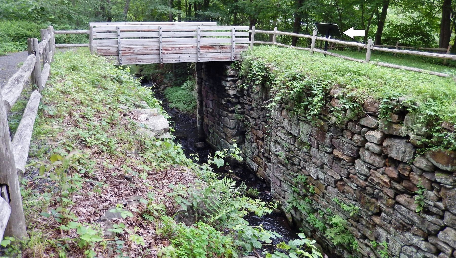 Lock No. 50 Ruins (<i>marker visible near upper right corner</i>) image. Click for full size.