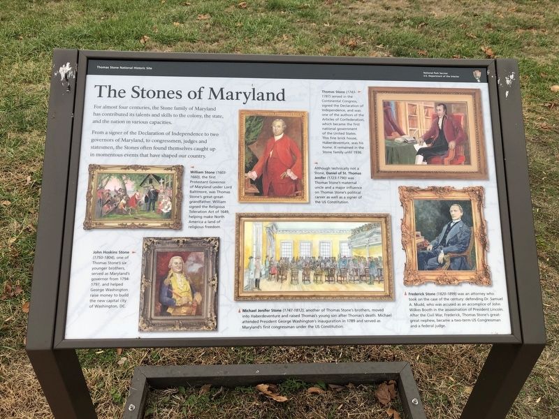 The Stones of Maryland Marker image. Click for full size.