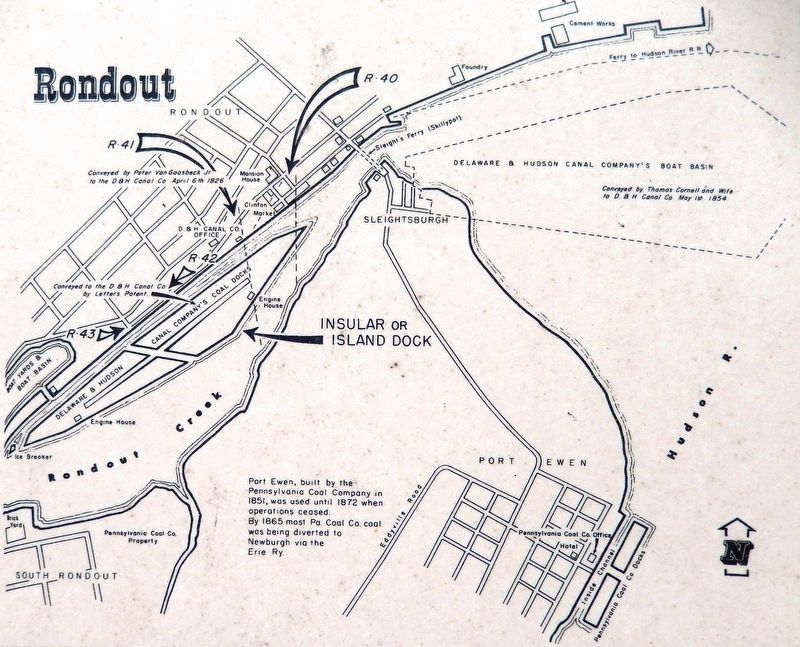 Marker detail: Map of the D&H Canal image. Click for full size.