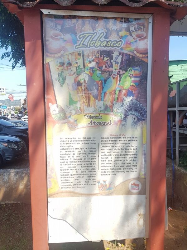 History of Ilobasco Marker - second panel on handicrafts image. Click for full size.
