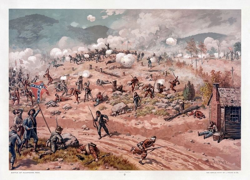 Battle of Allatoona, Thure de Thulstrup lithograph. image. Click for full size.