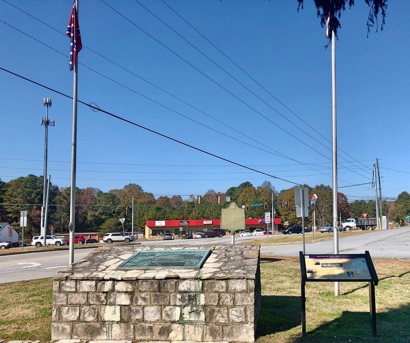 View of marker looking north towards Dallas Acworth Highway. image. Click for full size.