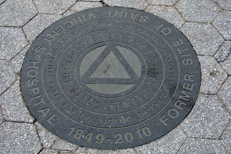 Former Site of Saint Vincent�s Hospital, Marker 1 image. Click for full size.