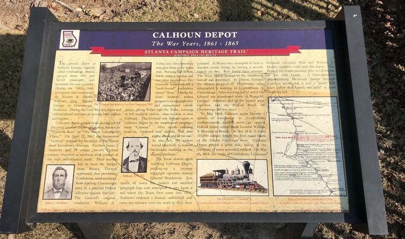 Calhoun Depot Marker image. Click for full size.