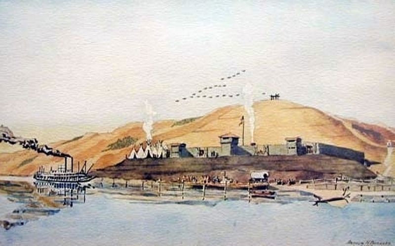 Old Fort Peck image. Click for full size.