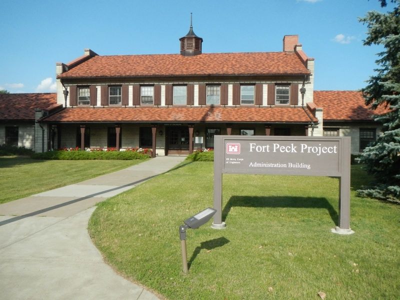 Fort Peck Administration Building image. Click for full size.