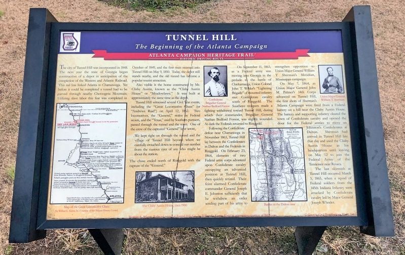 Tunnel Hill Marker image. Click for full size.