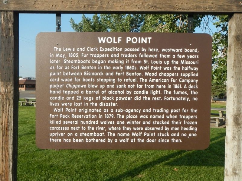 Wolf Point Marker image. Click for full size.