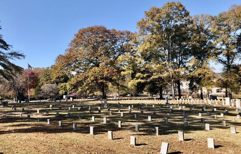 View of the Confederate Cemetery and some State monuments. image. Click for full size.