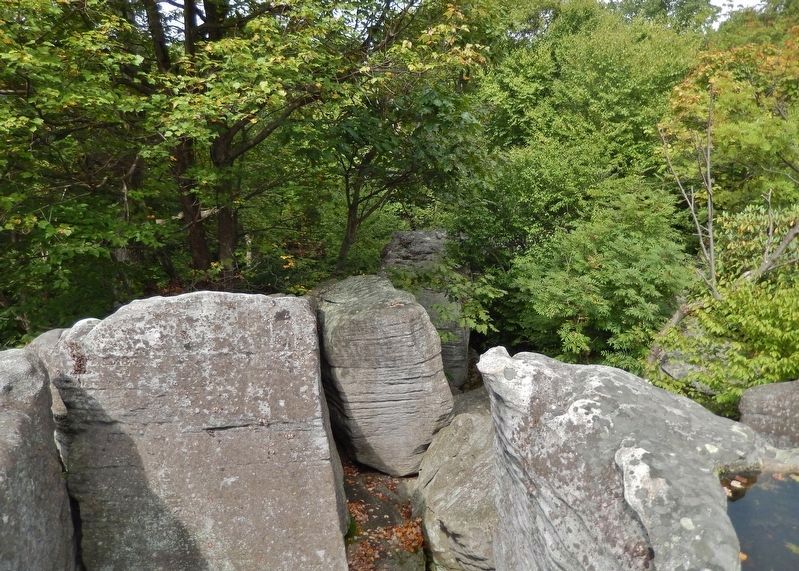 Baughman Rocks (<i>massive boulders & steep drop-off</i>) image. Click for full size.