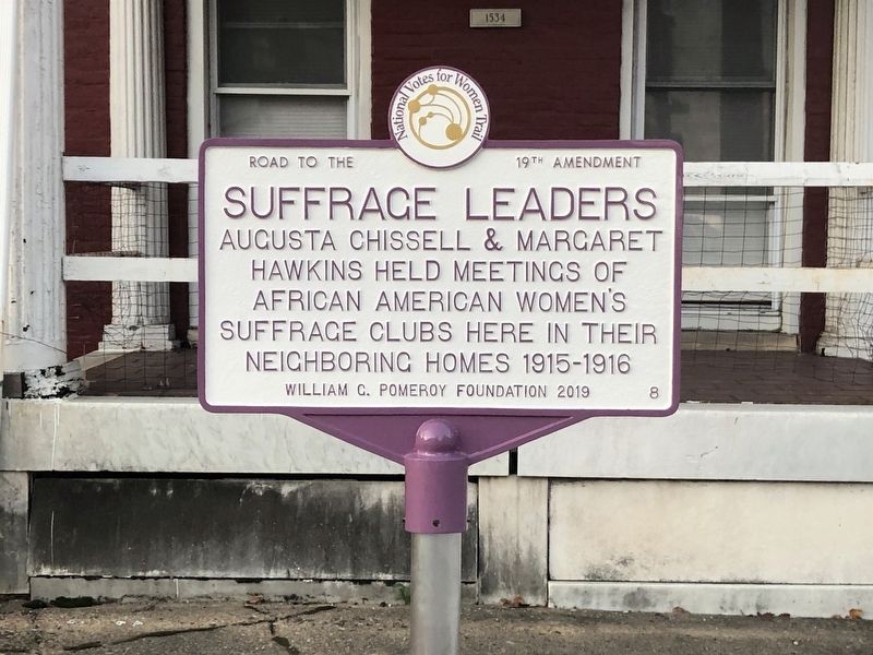 Suffrage Leaders Marker image. Click for full size.