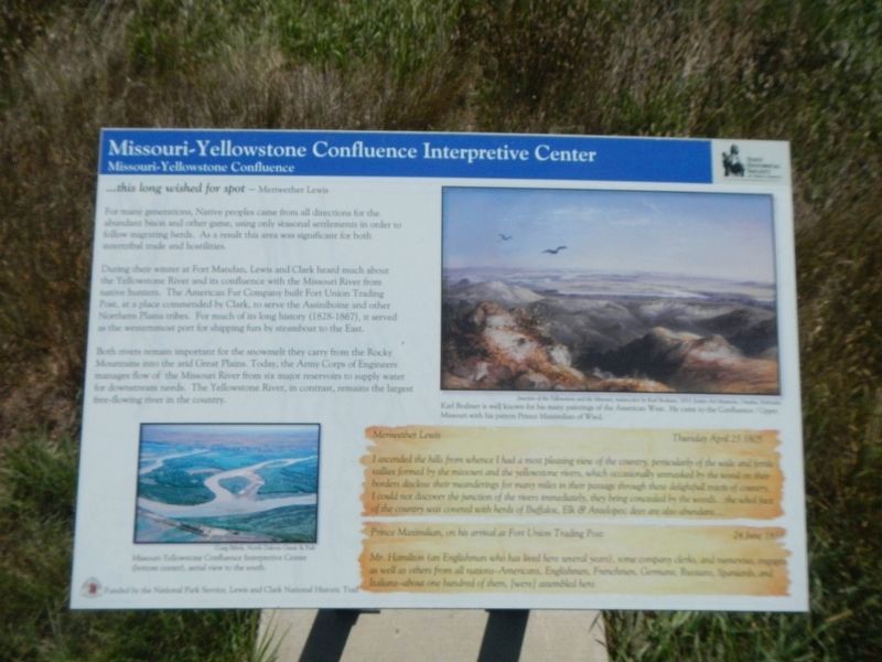 Missouri-Yellowstone Confluence Marker image. Click for full size.