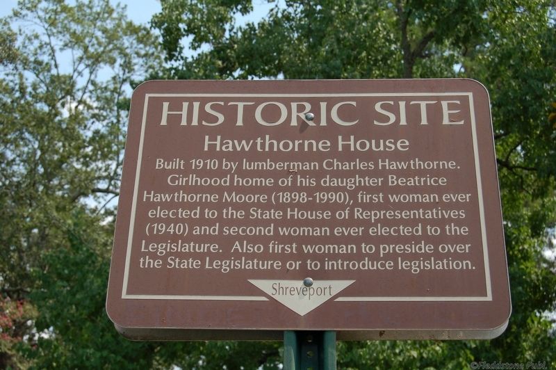 Hawthorne House Marker image. Click for full size.
