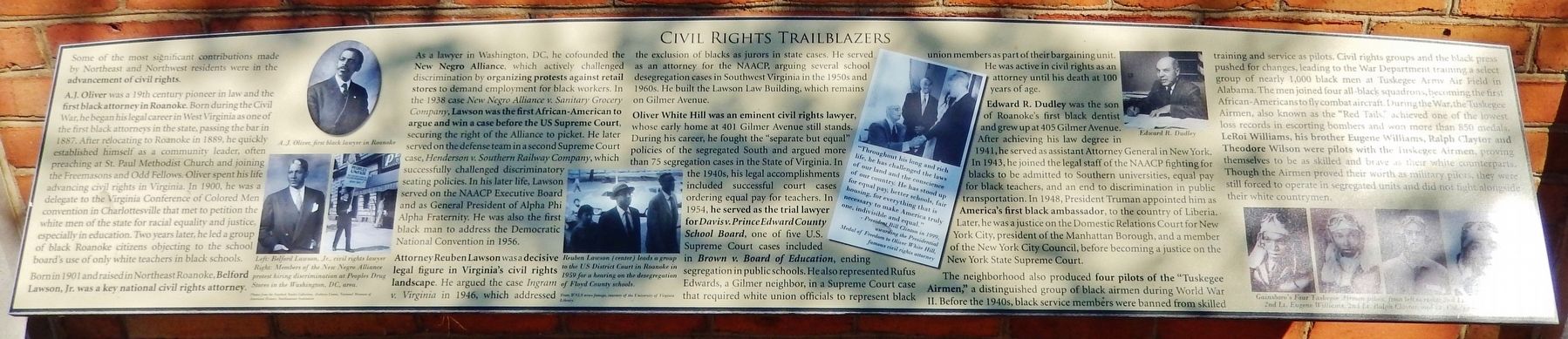 Civil Rights Trailblazers Marker image. Click for full size.