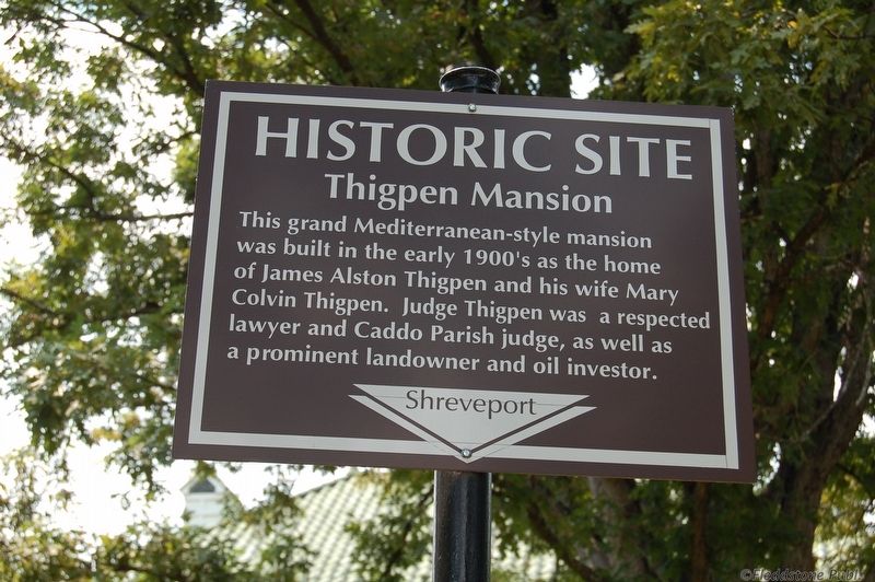 Thigpen Mansion Marker image. Click for full size.