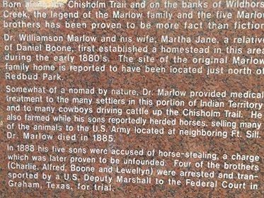 The Marlow Brothers Marker Text (1 of 4) image. Click for full size.
