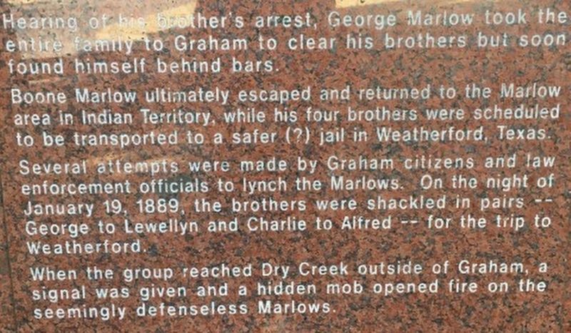The Marlow Brothers Marker Text (2 of 4) image. Click for full size.