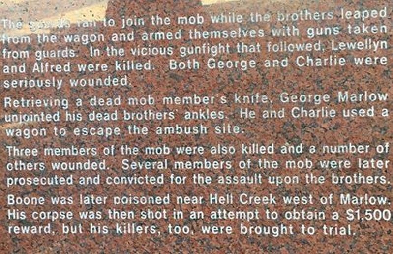 The Marlow Brothers Marker Text (3 of 4) image. Click for full size.