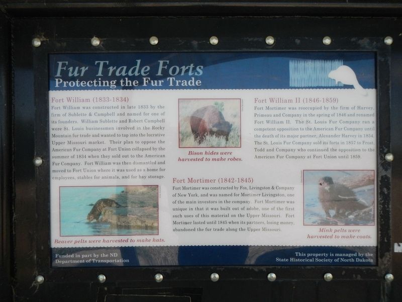 Fur Trade Forts Marker image. Click for full size.