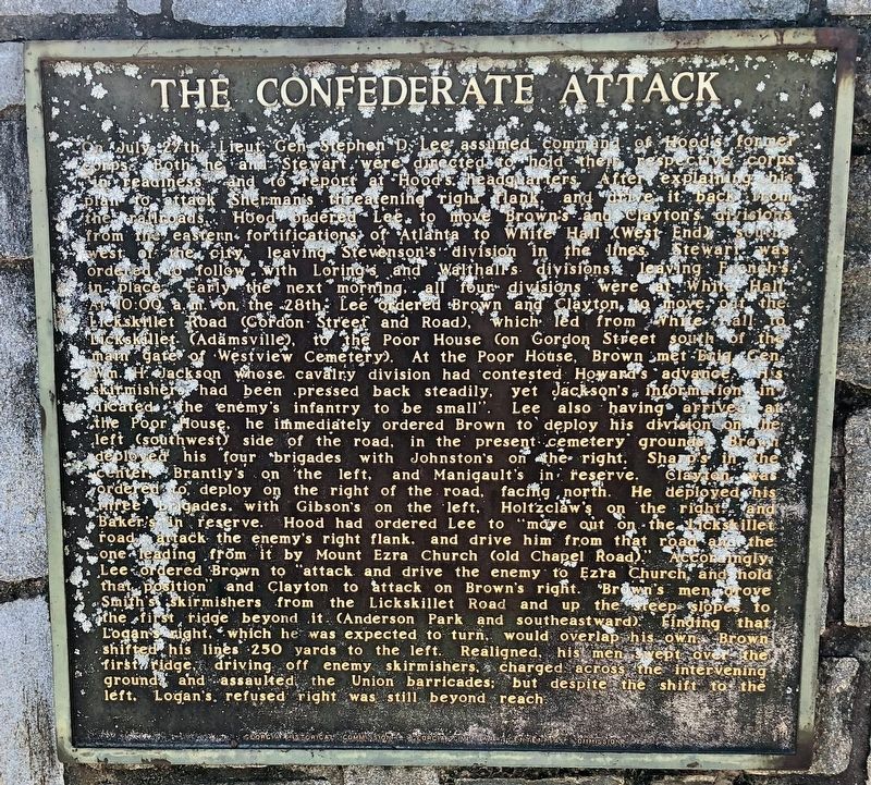 The Confederate Attack Marker image. Click for full size.