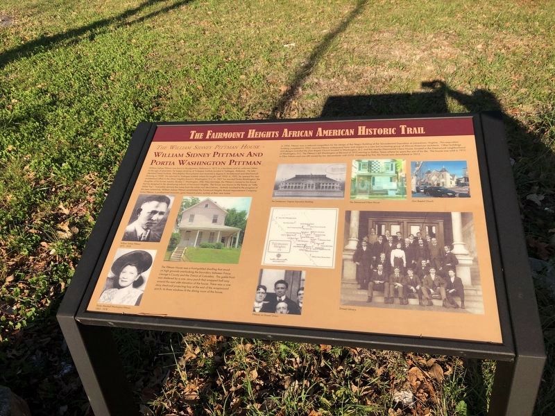 The William Sidney Pittman House Marker image. Click for full size.