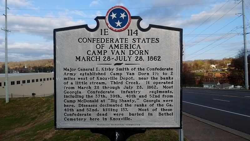 Confederate States of America Camp Van Dorn Marker image. Click for full size.