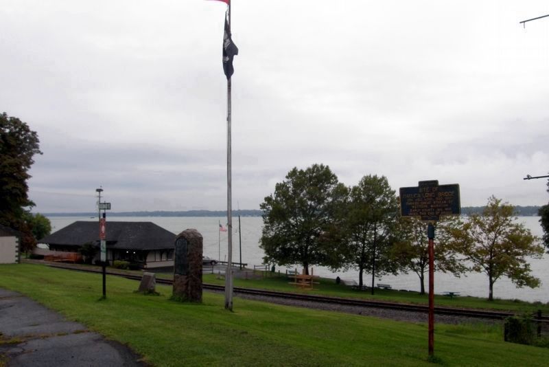 Site of Cayuga Long Bridge Marker image. Click for full size.