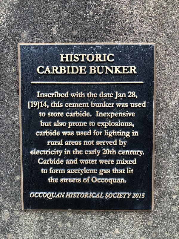 Historic Carbide Bunker Marker image. Click for full size.