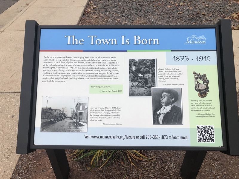 The Town Is Born Marker image. Click for full size.