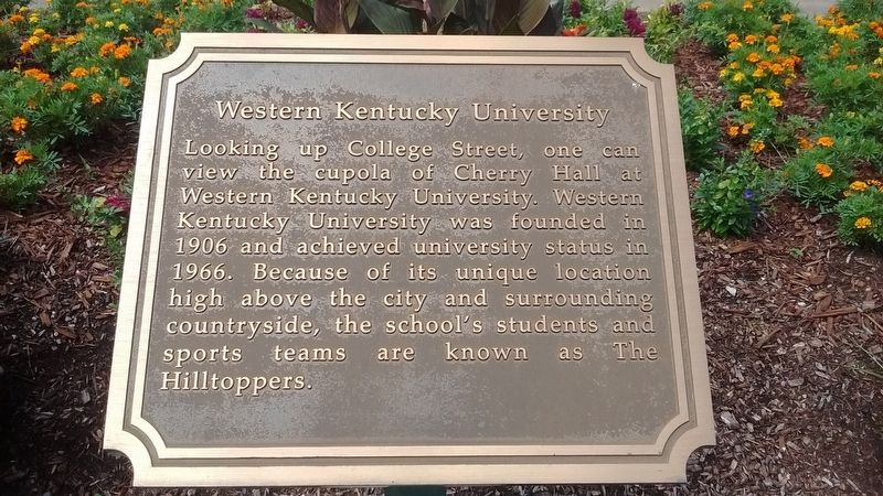 Western Kentucky University Marker image. Click for full size.