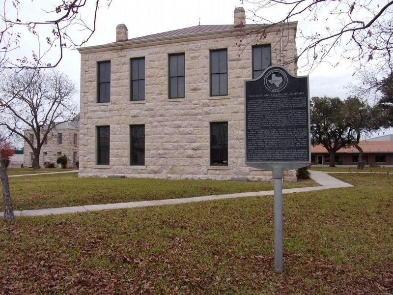 Rocksprings Telephone Company Marker image. Click for full size.
