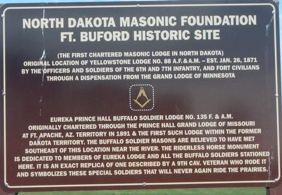 North Dakota Masonic Foundation Marker image. Click for full size.