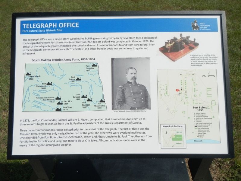 Telegraph Office Marker image. Click for full size.