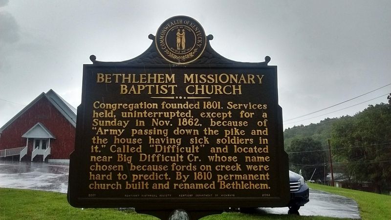 Bethlehem Missionary Baptist Church / Bethlehem Church Marker (Side 1) image. Click for full size.