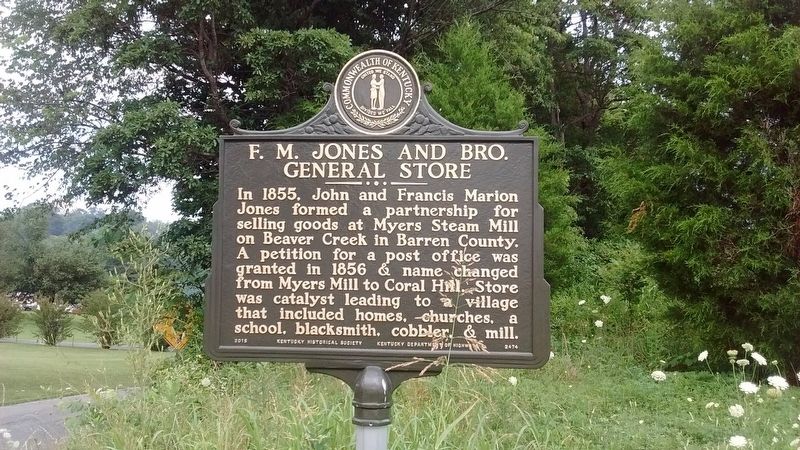 F. M. Jones and Bro. General Store Marker (Side 1) image. Click for full size.