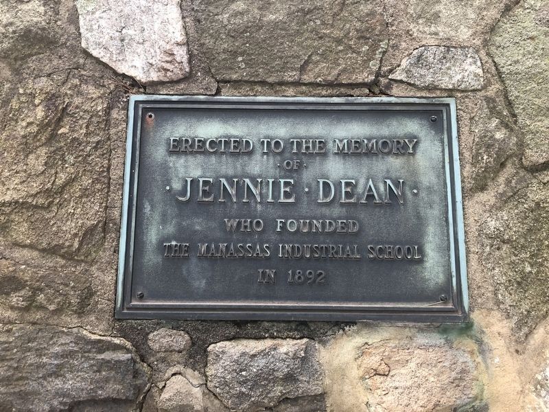 Jennie Dean plaque image. Click for full size.