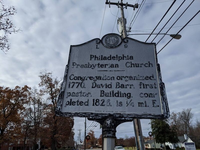 Philadelphia Presbyterian Church Marker. Click for full size. Philadelphia Presbyterian Church Marker image. Click for full size.