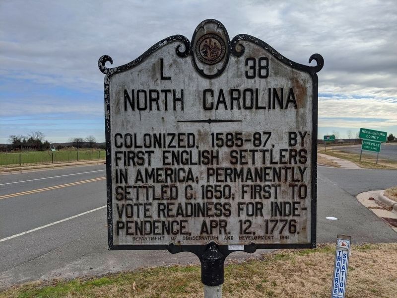 North Carolina Marker. Click for full size. North Carolina Marker image. Click for full size.